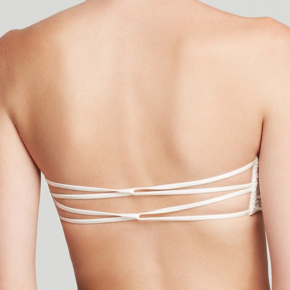 NWT Free People Intimately bandeau bra ivory XS - Picture 2 of 5